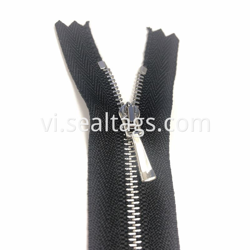 Long Black Zipper